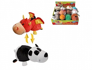 Плюшевая игрушка Вывернушка 2 в 1, Дракон-Панда, 6 видов (1toy, Т10923)